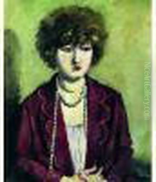 Le Collier De Perles Oil Painting by Ludovic Rodo Pissarro