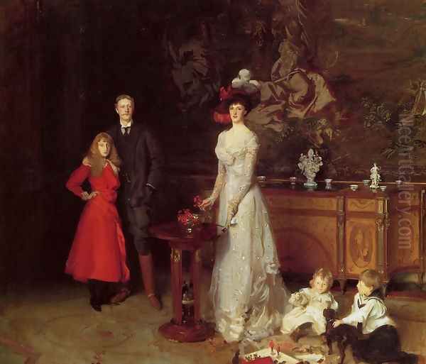 Sir George Sitwell, Lady Ida Sitwell and Family Oil Painting by John Singer Sargent