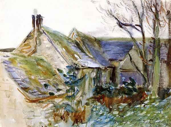 Cottage at Fairford, Gloucestershire Oil Painting by John Singer Sargent