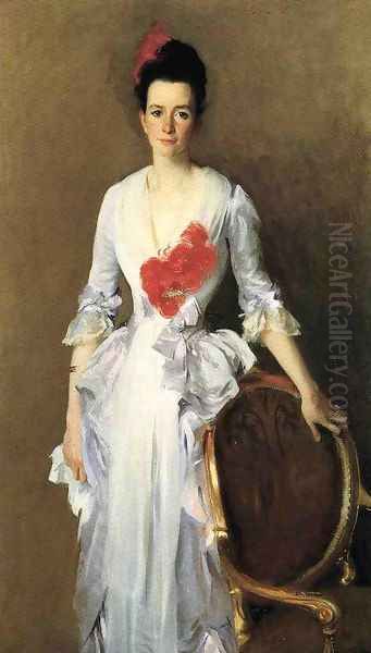 Mrs. Archibald Douglas Dick (nee Isabelle Parrott) (1863-1xxx) Oil Painting by John Singer Sargent