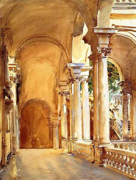 Genoa, the University Oil Painting by John Singer Sargent