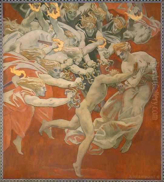 Orestes Pursued By The Furies Oil Painting by John Singer Sargent