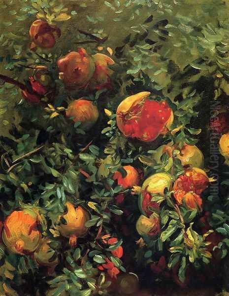 Pomegranates Oil Painting by John Singer Sargent