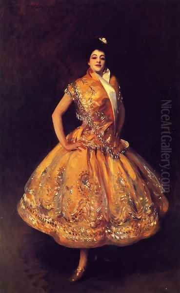 La Carmencita Oil Painting by John Singer Sargent