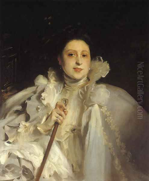 Countess Laura Spinola Nunez Del Castillo Oil Painting by John Singer Sargent