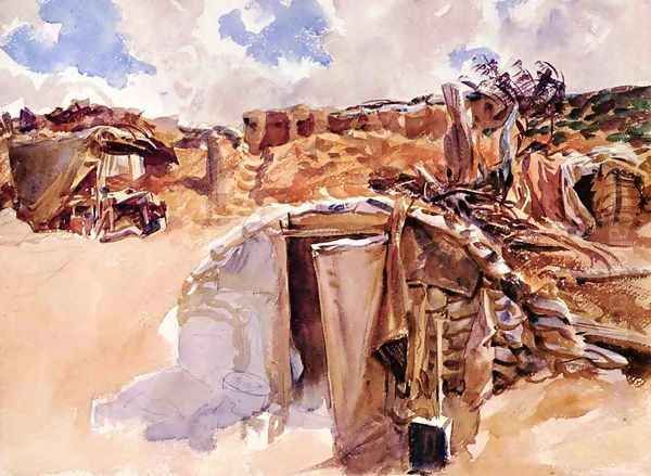 Dugout Oil Painting by John Singer Sargent