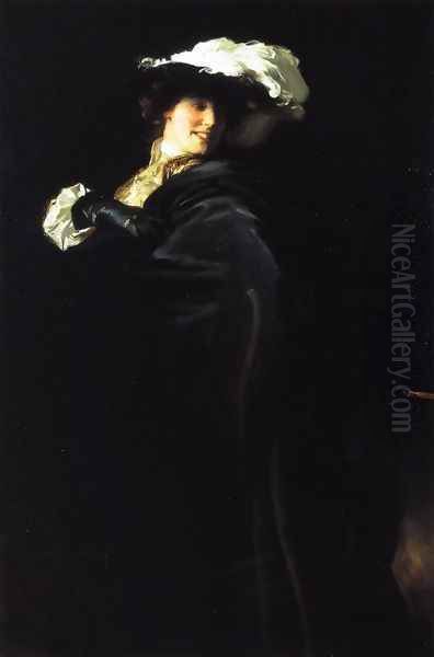 A Vele Gonfie Oil Painting by John Singer Sargent