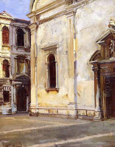 Santa Maria del Carmelo and Scuola Grande dei Carmini Oil Painting by John Singer Sargent