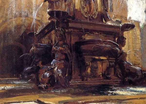 Fountain At Bologna Oil Painting by John Singer Sargent