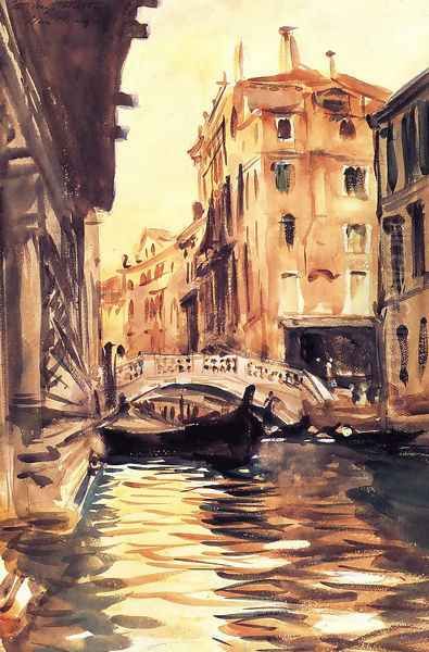 Ponte della Canonica Oil Painting by John Singer Sargent