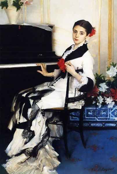 Madame Ramon Subercaseaux Oil Painting by John Singer Sargent