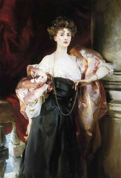 Lady Helen Vincent, Viscountess d'Abernon Oil Painting by John Singer Sargent