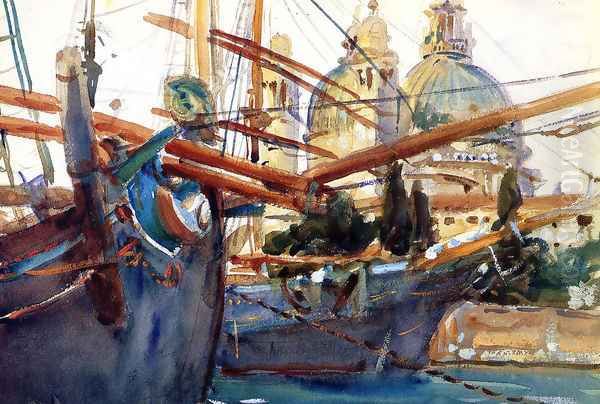 Behind the Salute Oil Painting by John Singer Sargent