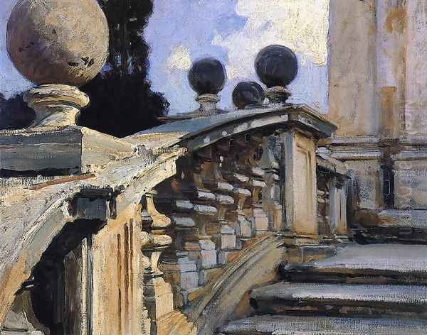 The Steps Of The Church Of S S Domenico E Siste In Rome Oil Painting by John Singer Sargent