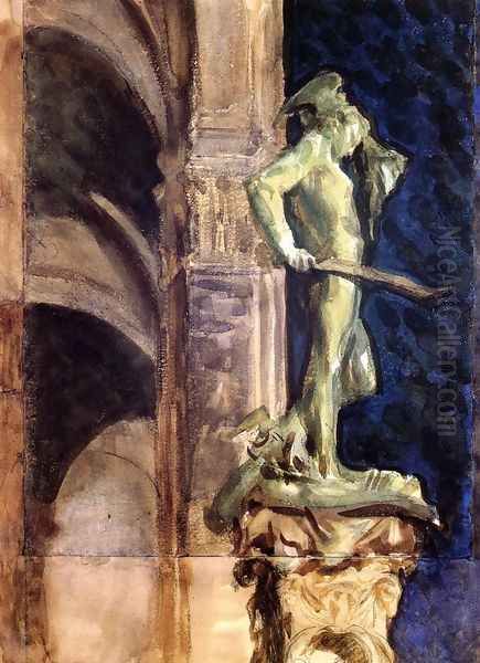 Perseus By Night Oil Painting by John Singer Sargent