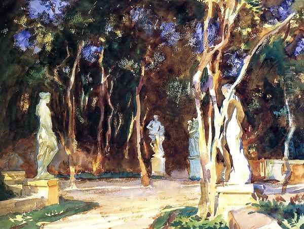 Shady Paths Oil Painting by John Singer Sargent