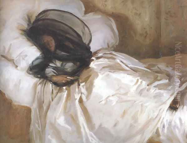 The Mosquito Net 1912 Oil Painting by John Singer Sargent