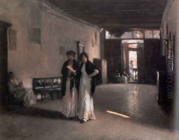 Venetian Interior Oil Painting by John Singer Sargent