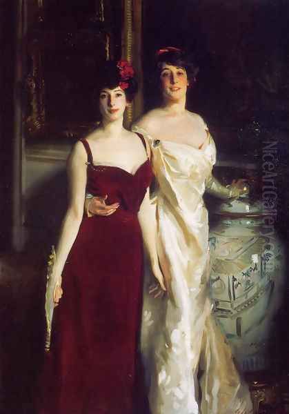 Ena and Betty, Daughters of Asher and Mrs. Wertheimer Oil Painting by John Singer Sargent