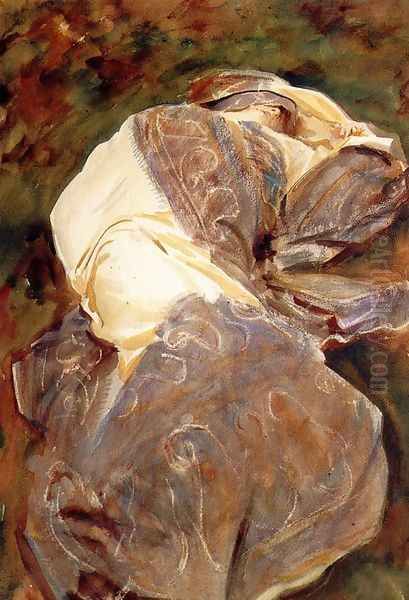 Reclining Figure Oil Painting by John Singer Sargent