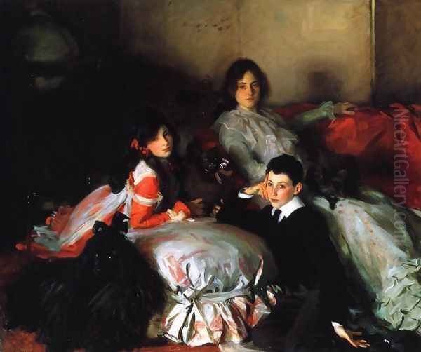 Essie, Ruby and Ferdinand, Children of Asher Wertheimer Oil Painting by John Singer Sargent