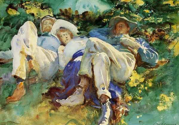 Siesta Oil Painting by John Singer Sargent