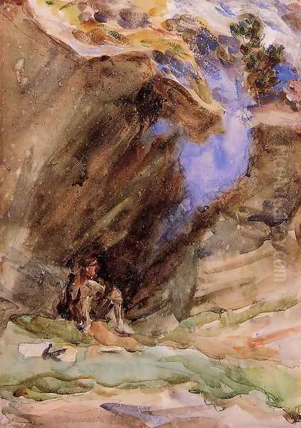 Bivouac Oil Painting by John Singer Sargent