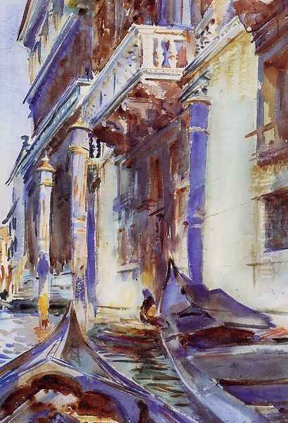 On the Grand Canal Oil Painting by John Singer Sargent