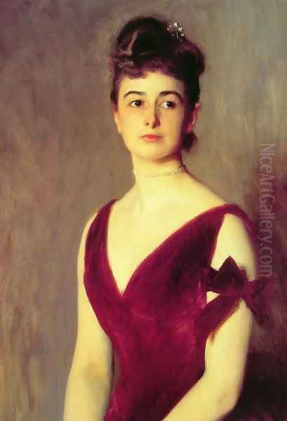 Mrs Charles E Inches Oil Painting by John Singer Sargent