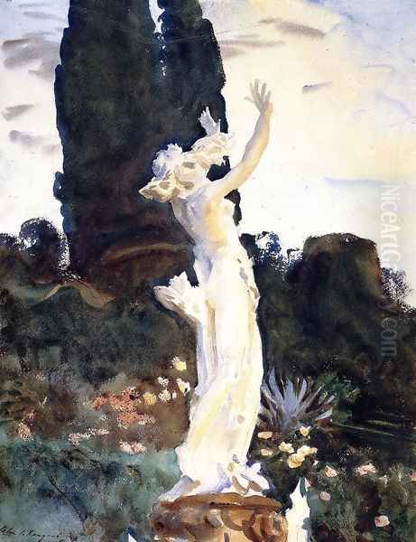 Statue of Daphne Oil Painting by John Singer Sargent