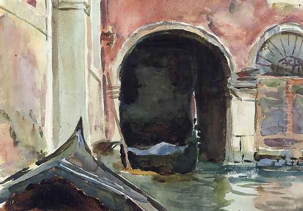 Venetian Canal Oil Painting by John Singer Sargent