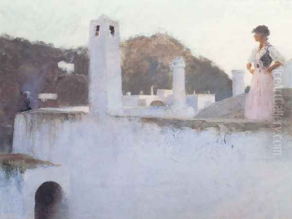 View Of Capri Oil Painting by John Singer Sargent