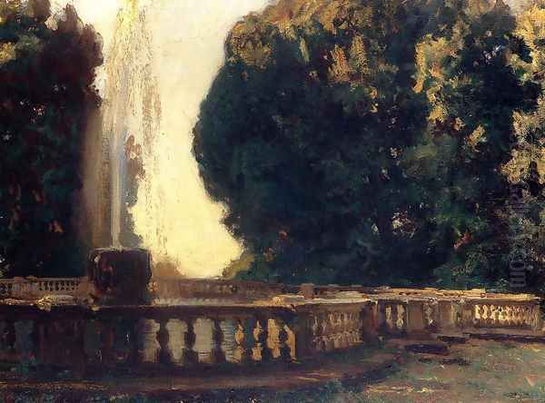 Villa Torlonia, Fountain Oil Painting by John Singer Sargent