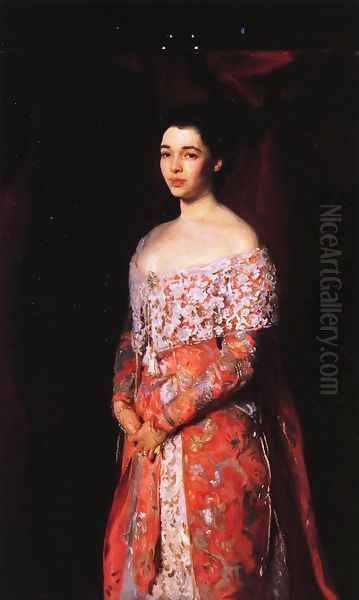 Mrs. Leopold Hirsch Oil Painting by John Singer Sargent