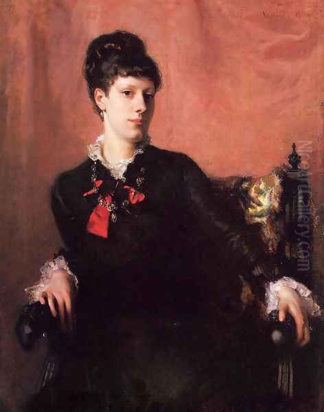 Frances Sherborne (Fanny) Ridley Watts Oil Painting by John Singer Sargent