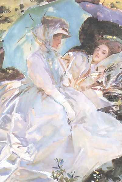 Reading Oil Painting by John Singer Sargent