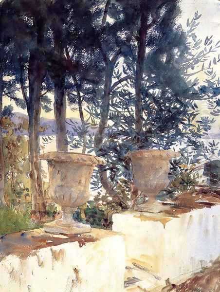 Corfu: The Terrace Oil Painting by John Singer Sargent