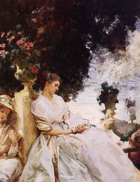 In the Garden, Corfu Oil Painting by John Singer Sargent