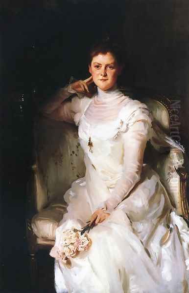 Mrs. Joshua Montgomery Sears Oil Painting by John Singer Sargent