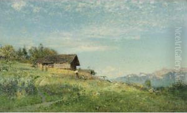 Spring Oil Painting by Ivan Pavlovich Pokhitonov