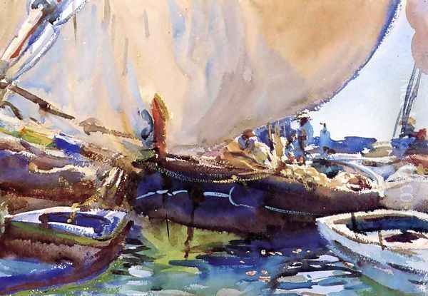 Melon Boats Oil Painting by John Singer Sargent