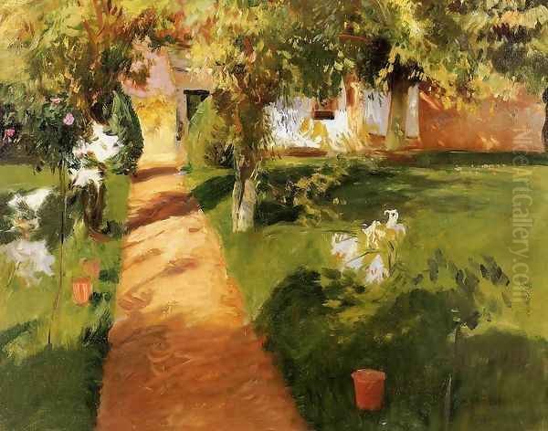 Millet's Garden Oil Painting by John Singer Sargent