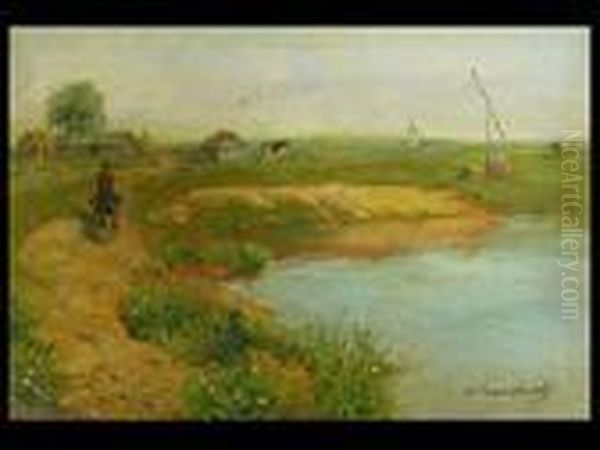 Seelandschaft Oil Painting by Ivan Pavlovich Pokhitonov