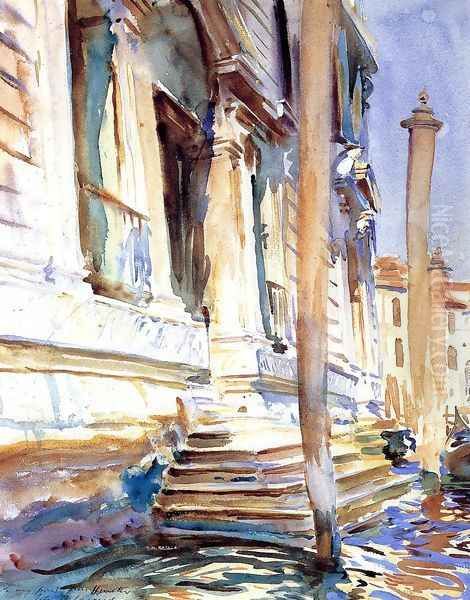 Doorway of a Venetian Palace Oil Painting by John Singer Sargent