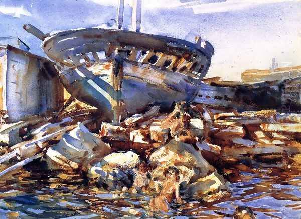 Flotsam and Jetsam Oil Painting by John Singer Sargent