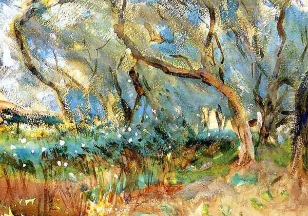 Landscape 1909 Corfu Oil Painting by John Singer Sargent