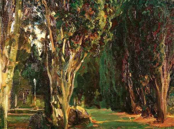 Falconieri Gardens, Frascati Oil Painting by John Singer Sargent