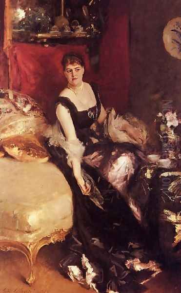 Mrs Kate A More Oil Painting by John Singer Sargent