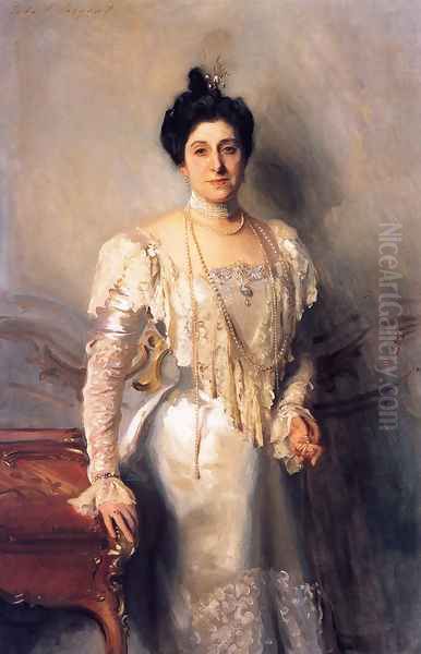 Mrs. Asher Wertheimer (Flora Joseph) Oil Painting by John Singer Sargent