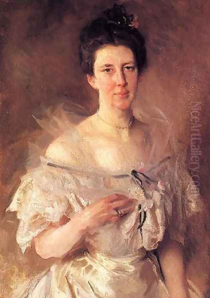 Mrs Gardiner Greene Hammond Esther Fiske Hammond Oil Painting by John Singer Sargent